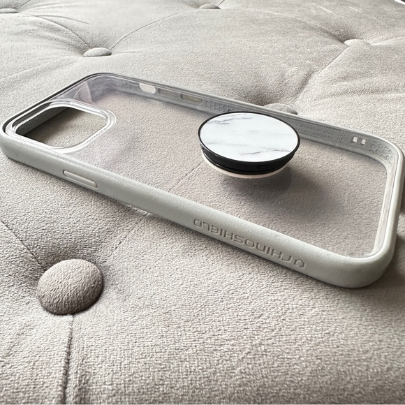 Rhinoshield strong protection iPhone 12promax case with pop socket - Picture 1 of 1